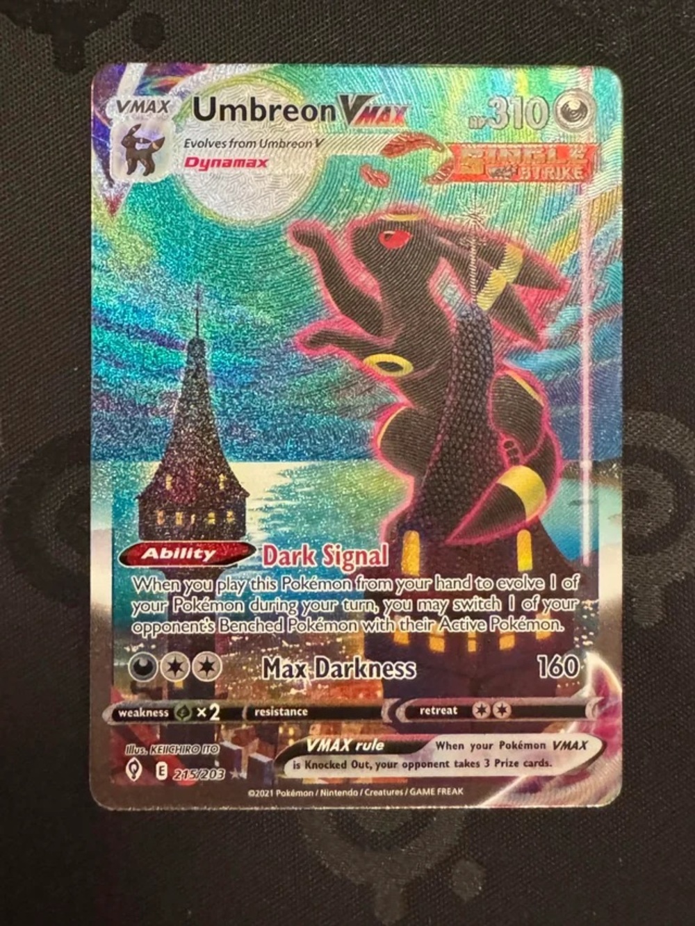 Umbreon VMAX “Moonbreon” Alt Art NM Condition